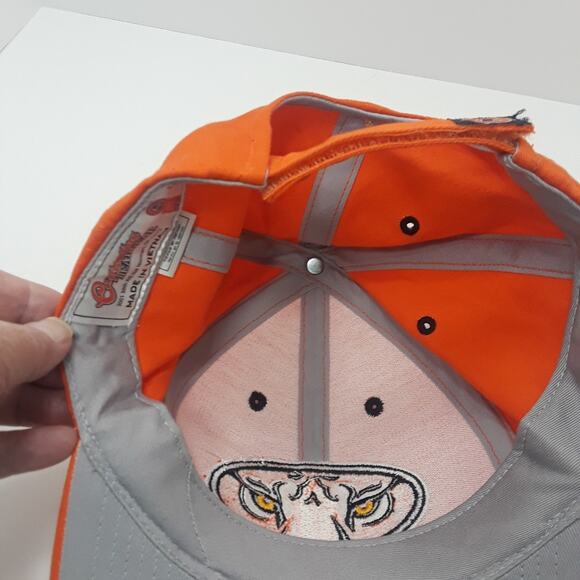 Auburn University War Eagle Tiger 100% Cotton Orange Captivating Headgear Cap - Picture 8 of 11